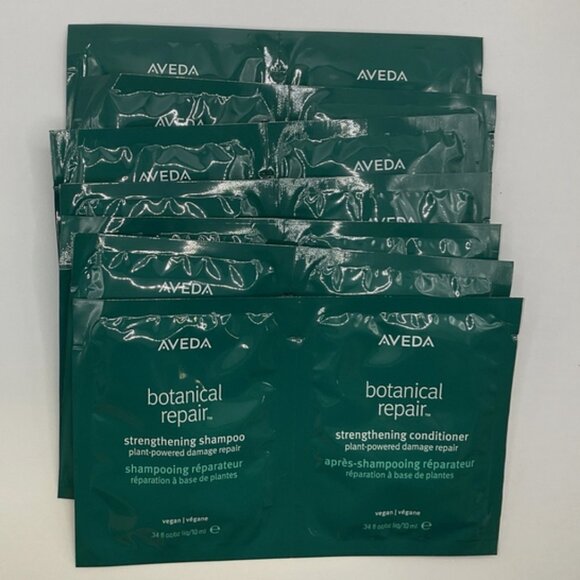 Lot of 7 AVEDA Botanical Repair Strengthening Shampoo & Conditioner 0.34oz each - Picture 1 of 6